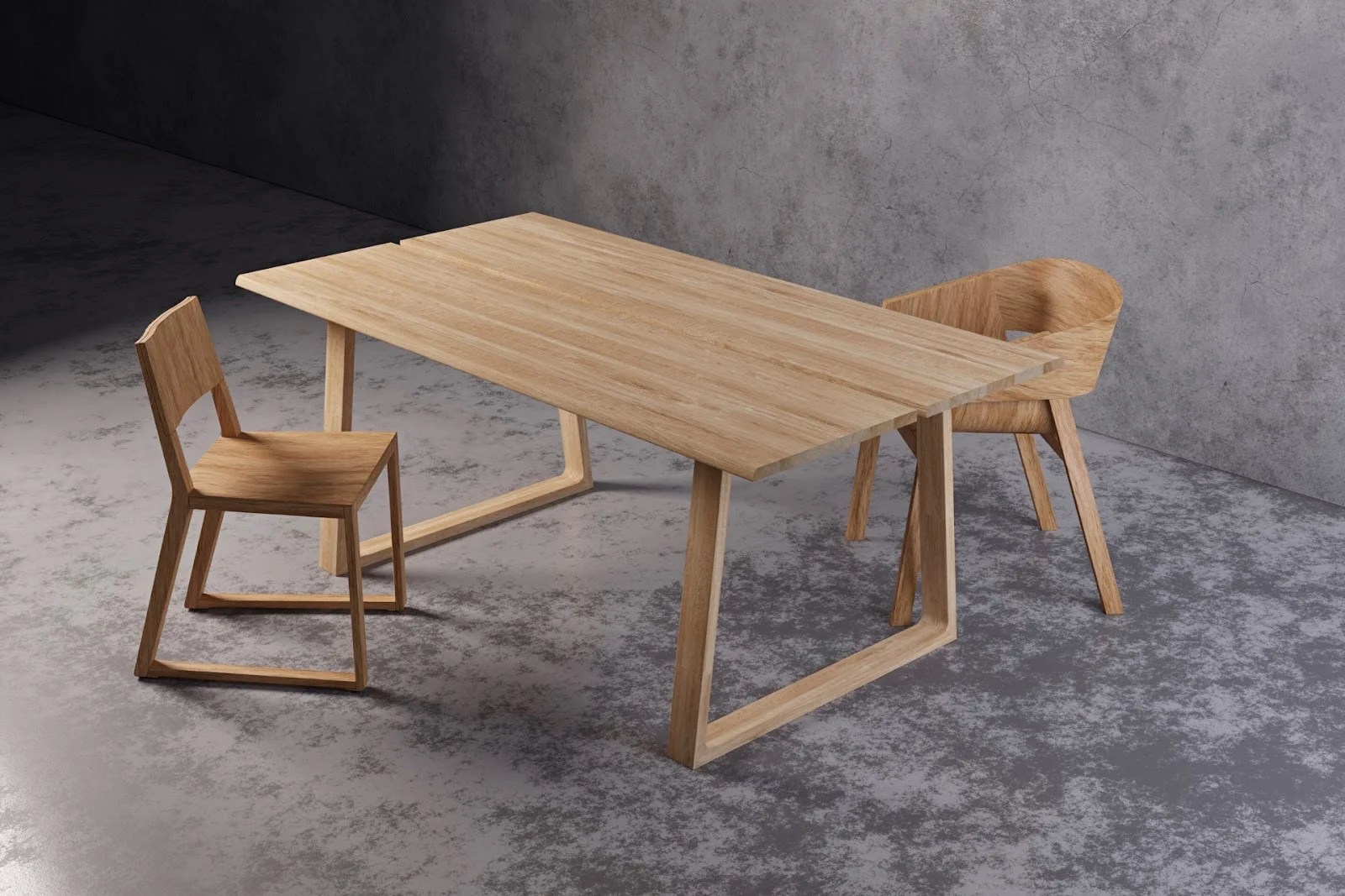 Solid Oak Dining Tables & Natural Raw Wood Finish SFD Furniture Design
